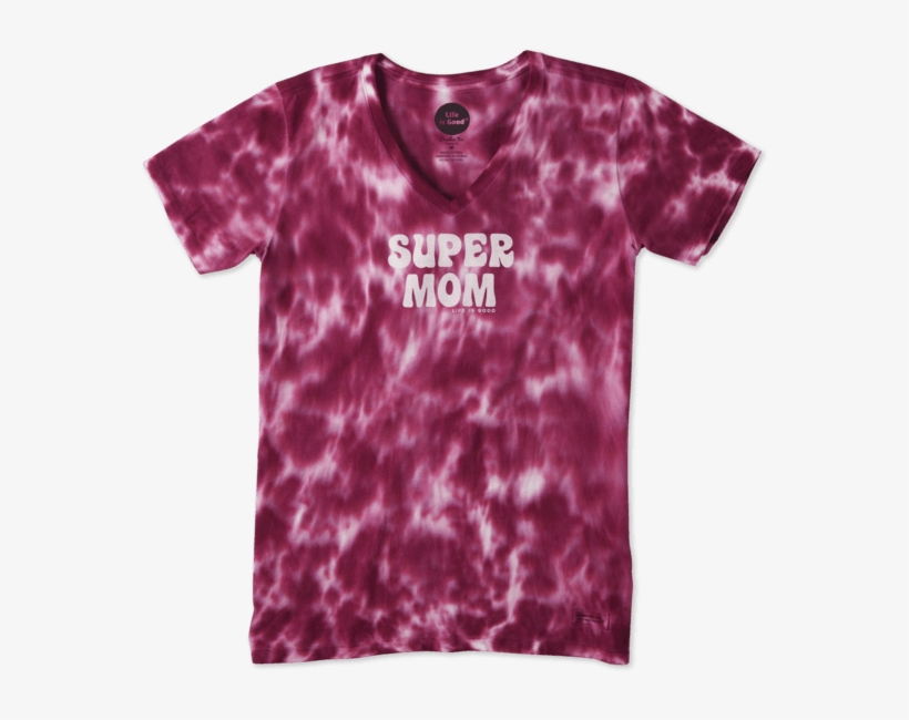 Women's Super Mom Crusher Vee - Active Shirt, transparent png #5465376
