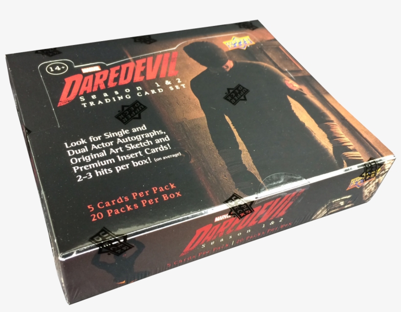 Daredevil Seasons 1 & 2 Trading Cards - Box, transparent png #5465443