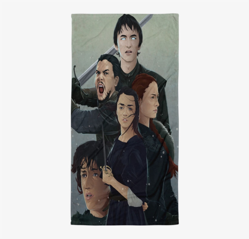 House Stark Full Printed Towel, transparent png #5466259