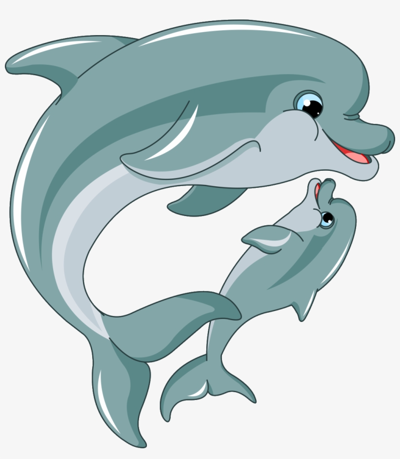 Cell Vector File - Dolphin Cartoon Png, transparent png #5466775