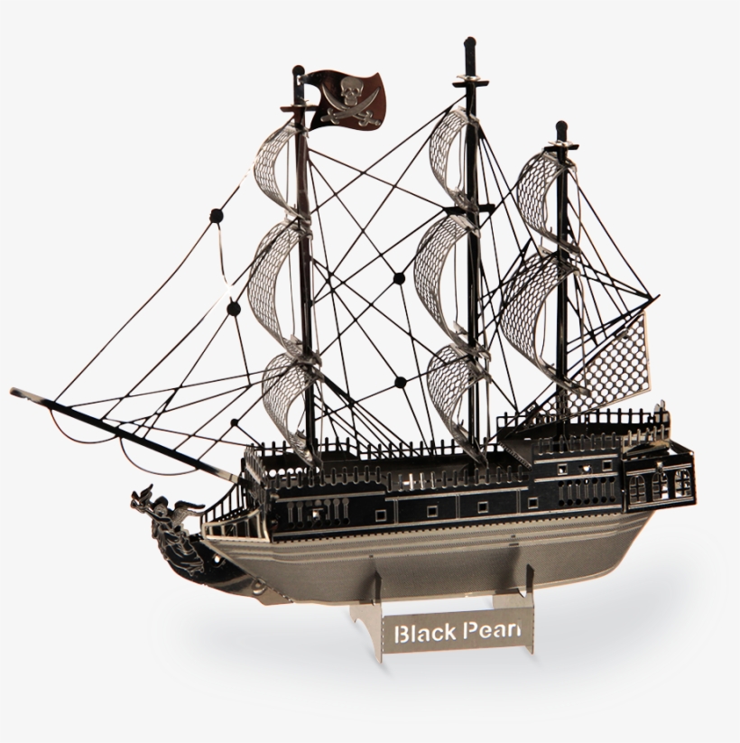 Metal Earth - Black Pearl Ship Png, transparent png #5467022