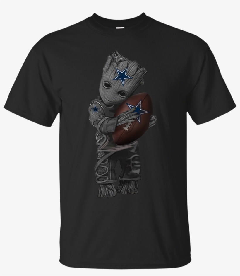 Baby Groot Dallas Cowboys Football Shirt Cotton T Shirt-th - Starcraft Shirt, transparent png #5467025