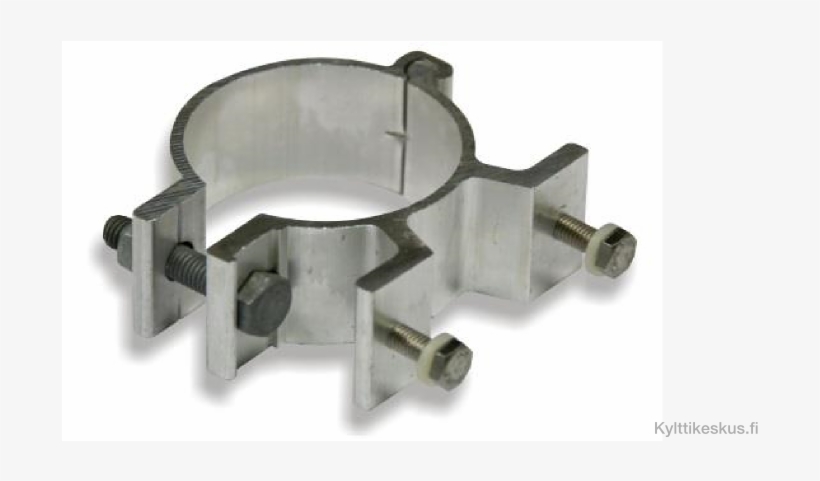 Aluminium Hinged Fixing Bracket To Fasten The Sign - Kiinnitys Tolppaan, transparent png #5468005