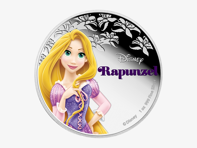 Pure Silver Coin Disney Princess Rapunzel - Disney Princess Silver Coins, transparent png #5468437