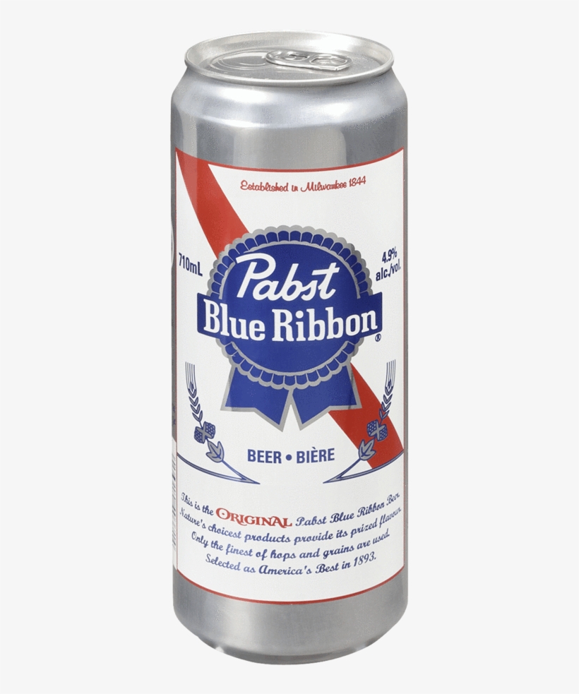 Pabst Blue Ribbon Beer Original 710 Ml - Pabst Blue Ribbon, transparent png #5469710