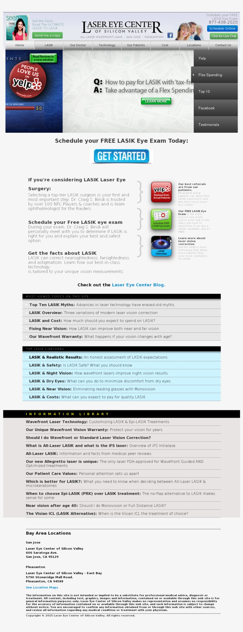 Laser Eye Center Of Silicon Valley Competitors, Revenue - Web Page, transparent png #5469902