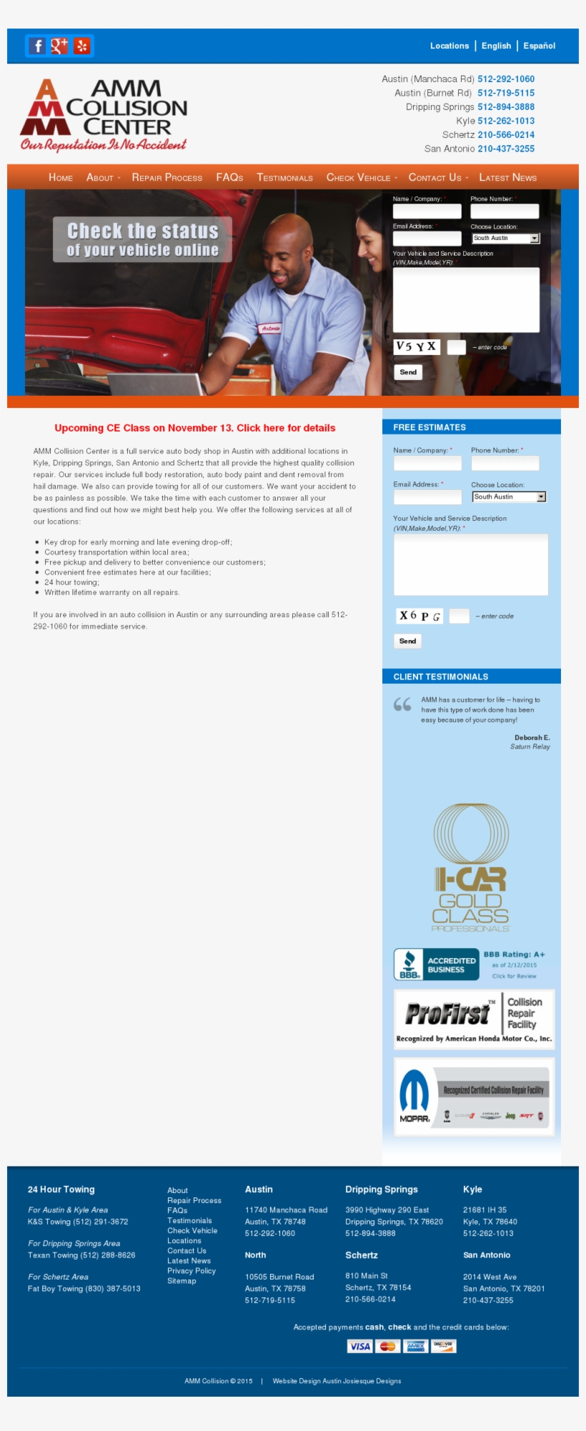 Amm Collision Center Competitors, Revenue And Employees - Web Page, transparent png #5470333