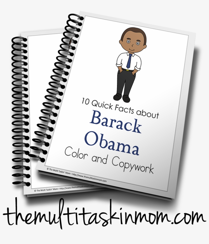 Barak Obama Color And Copywork - Income Tax School Certificate, transparent png #5471139