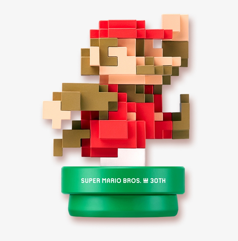 Amiibo - 8 Bit Mario Amiibo, transparent png #5471148
