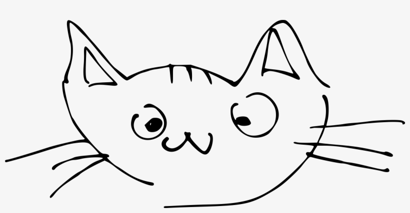 Open - Cat Doodle, transparent png #5471600