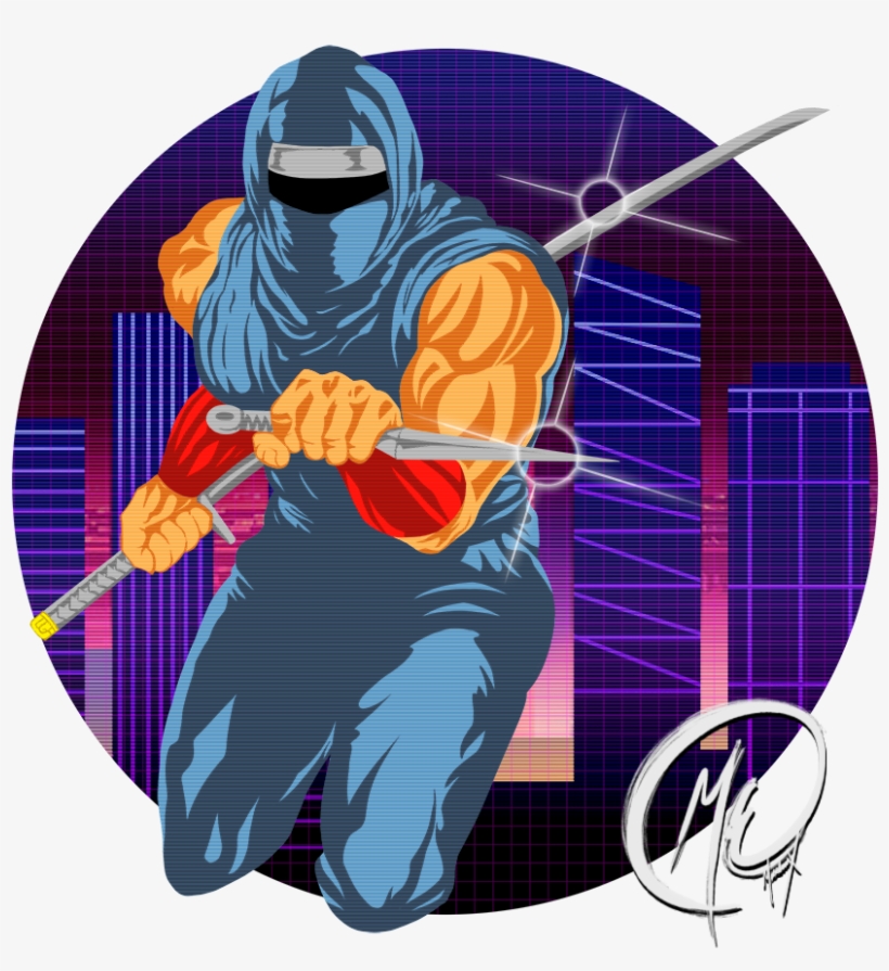 Synthwave Ninja Gaiden - Ninja Gaiden T Shirt, transparent png #5472561