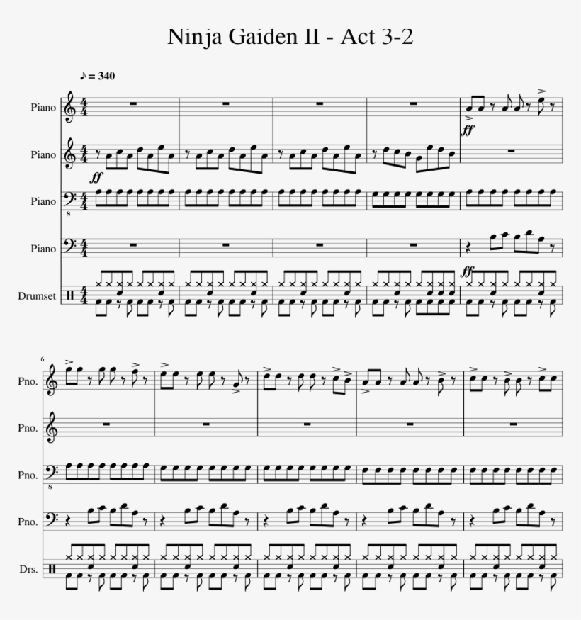 Ninja Gaiden Ii - Music, transparent png #5473659