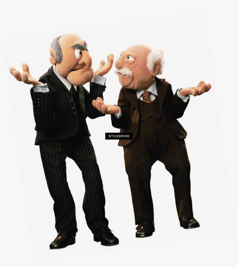 Statler And Waldorf Confused - Muppets People Say We're Over, transparent png #5475560