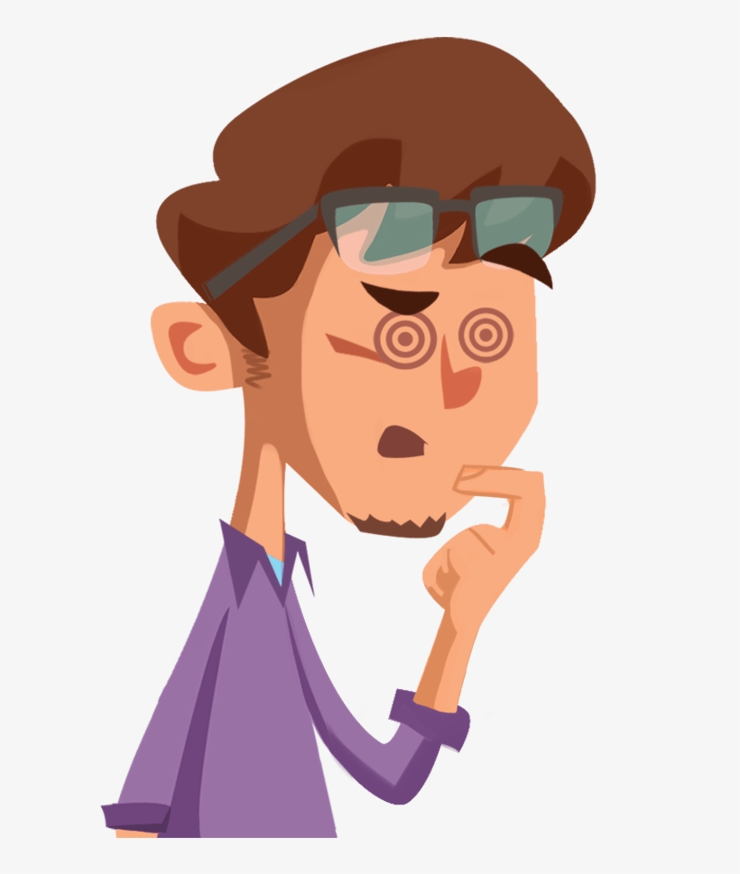 Confused - Persona De Caracter Dibujo, transparent png #5475737