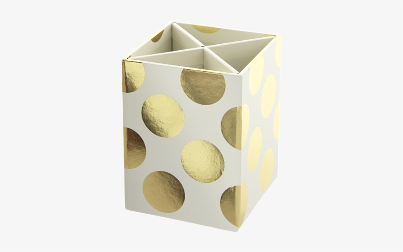 Gold Stationery Complete Collection, I Want Everything - Go Stationery Shimmer Large Gold Polka - Cream - Pen, transparent png #5476111