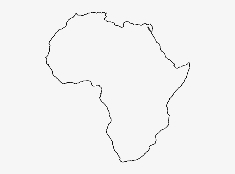 Africa Outline Png Vector Transparent - Europe And Africa Outline, transparent png #5476319