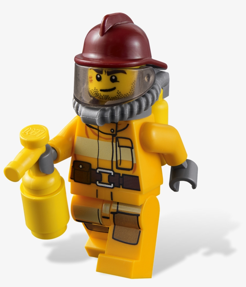 Lego Clipart Lego City - Lego Fireman Clip Art, transparent png #5476377