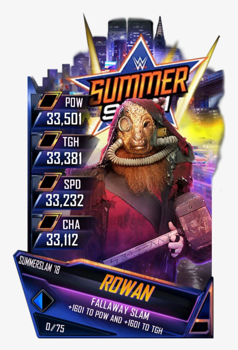 Rowan S4 21 Summerslam18 - Wwe Supercard Summerslam 18, transparent png #5476817