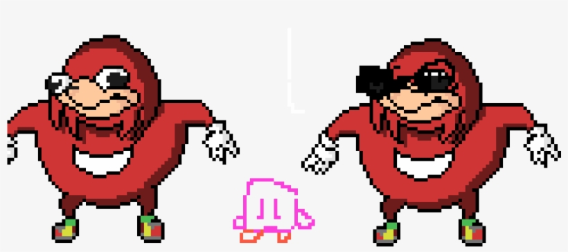 Ugandan Knuckles - Uganda Knuckles Pixel Art, transparent png #5477024