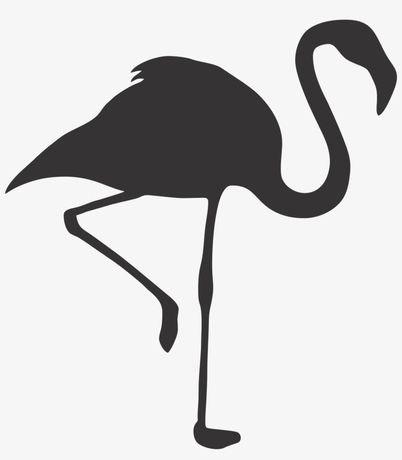 Espelho Flamingo - Car Flamingo Silhouette Symbol Decal Funny Truck Sticker, transparent png #5478150