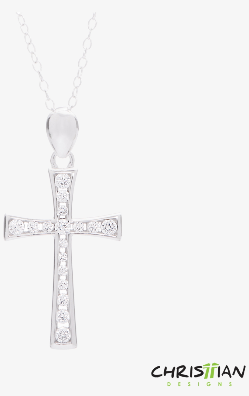 925 Sterling Silver Cross Necklace - Christian Necklace Transparent, transparent png #5478367