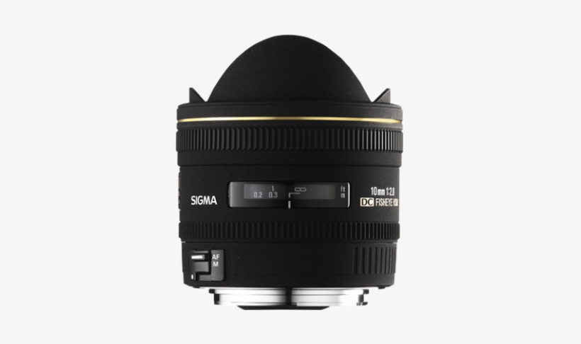 Sigma 10mm F/2.8 Ex Dc Hsm Fisheye (canon Mount), transparent png #5478510