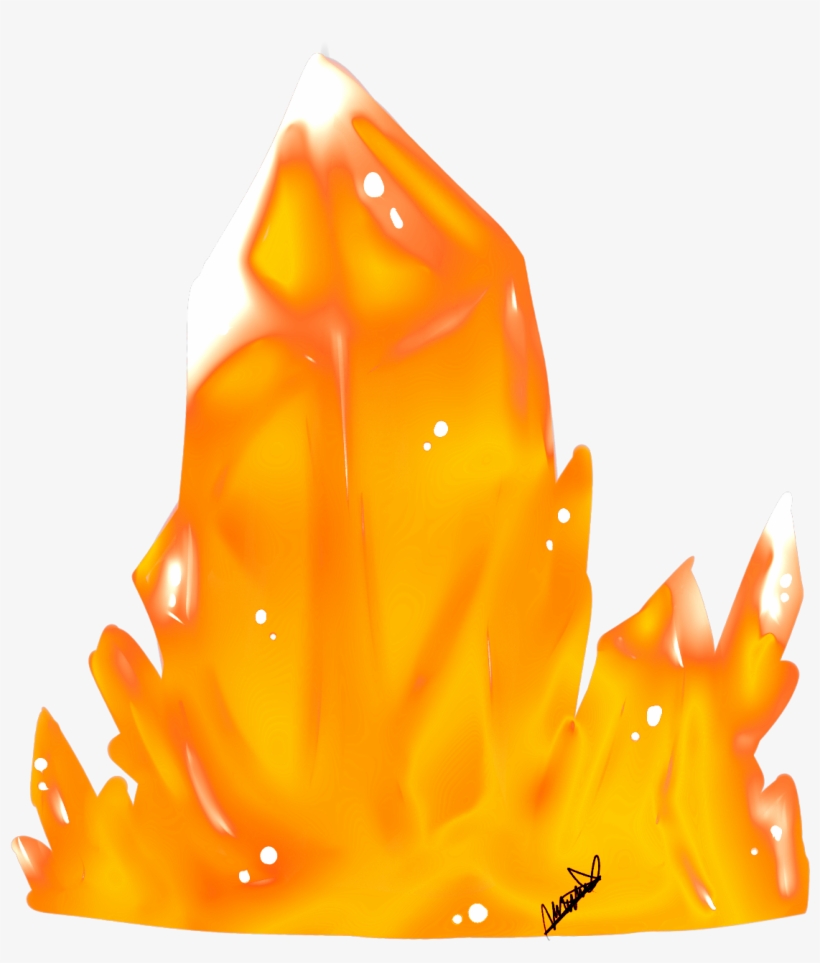 Orange Crystal - Flame, transparent png #5478567