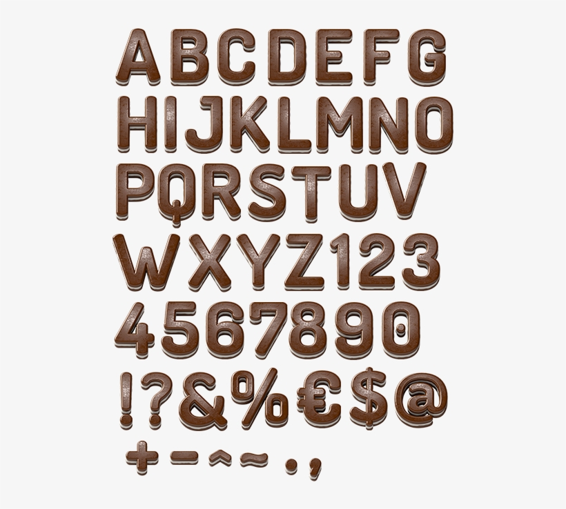 Alphabet Block Png - Chocolate Alphabet Png, transparent png #5479183