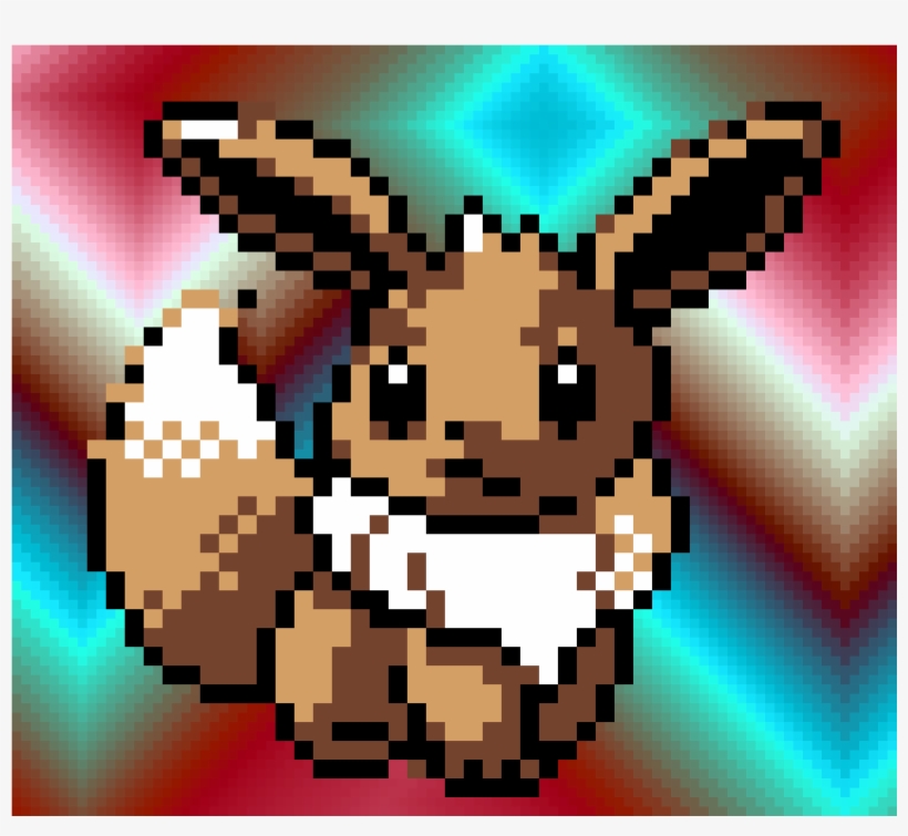 Eevee - Evoli En Pixel Art, transparent png #5479993