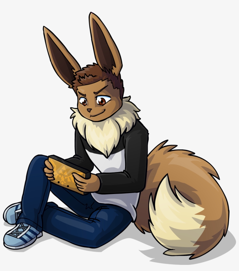Tofu As Eevee - Furry Umbreon, transparent png #5480118