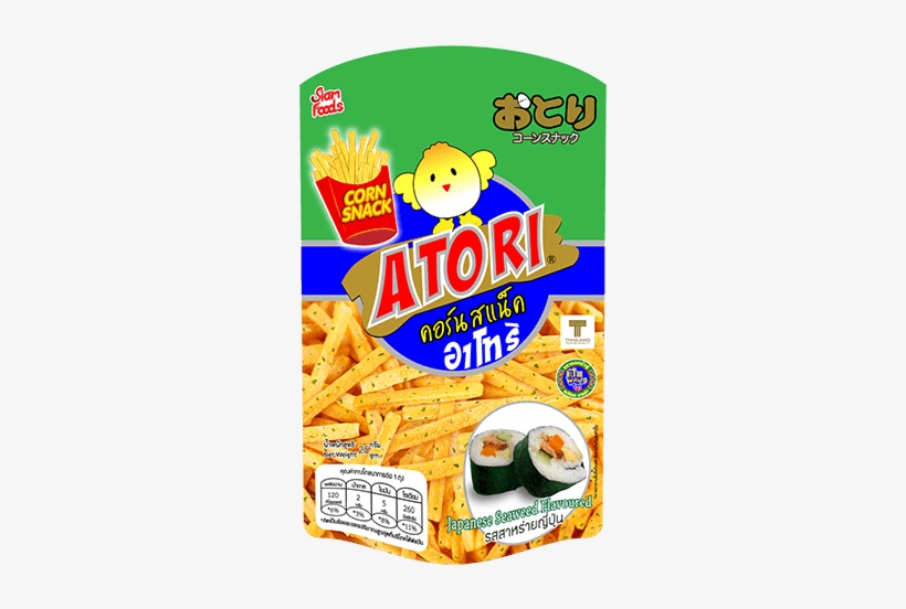 Atori Corn Snack Atori Brand Seaweed 25 G - Sushi, transparent png #5480163