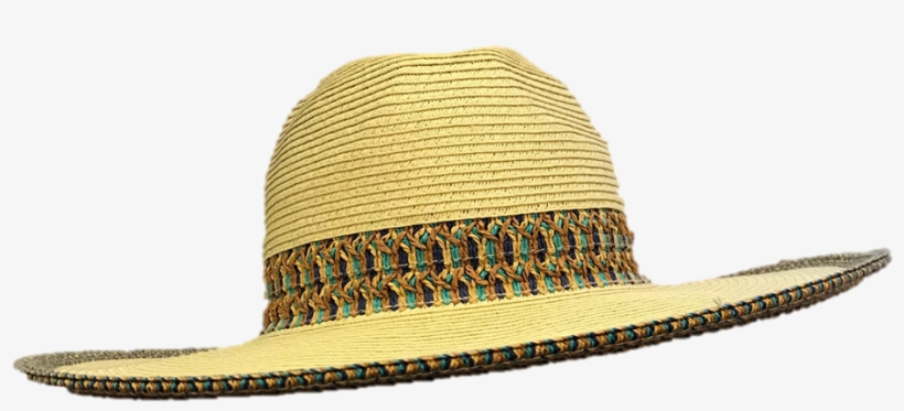 Home > Beach Straw Hats > Beach Straw Hat Natural With - Fedora, transparent png #5480164