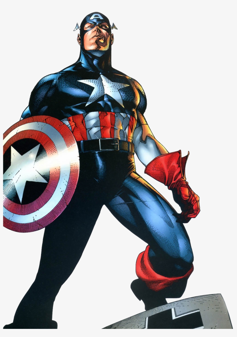 Captain America Marvel - Captain America Comic Design, transparent png #5482369