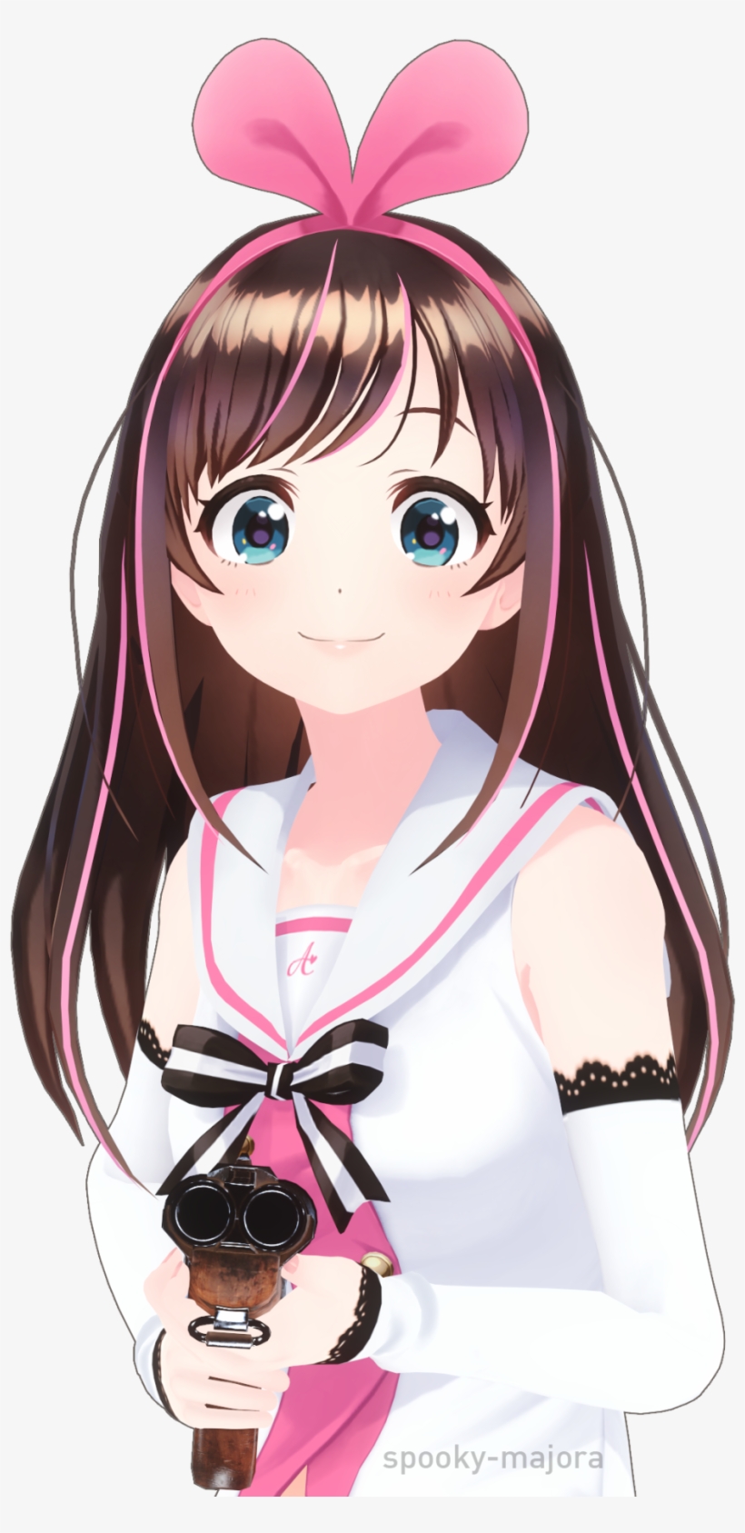 You're Next - Kizuna Ai With Gun, transparent png #5482584