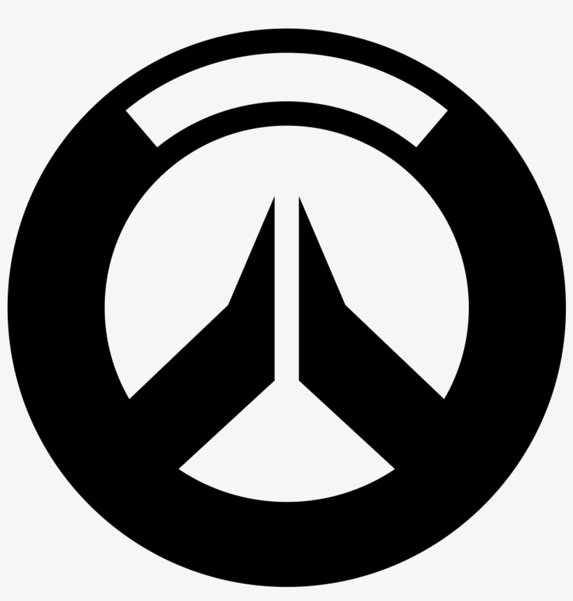 Overwatch Filled Icon - Overwatch Logo Black Png, transparent png #5482654