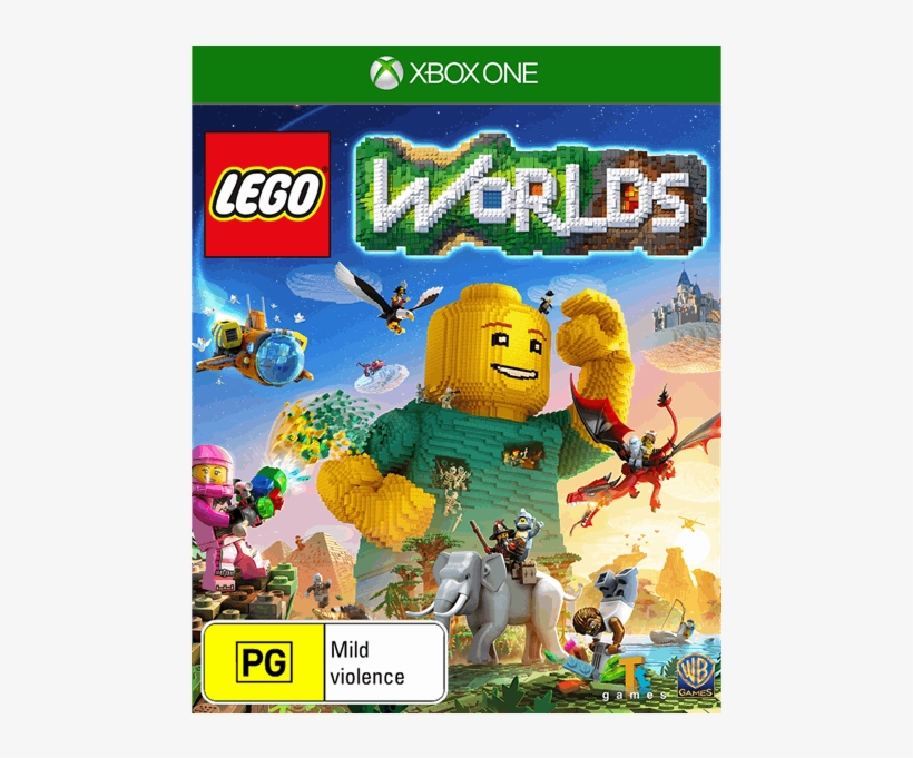 1 Of - Ps4 Lego Worlds Game, transparent png #5483575