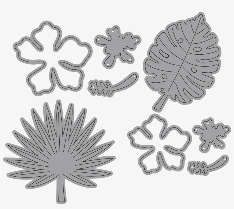 Tropical Florals - Locket, transparent png #5483619