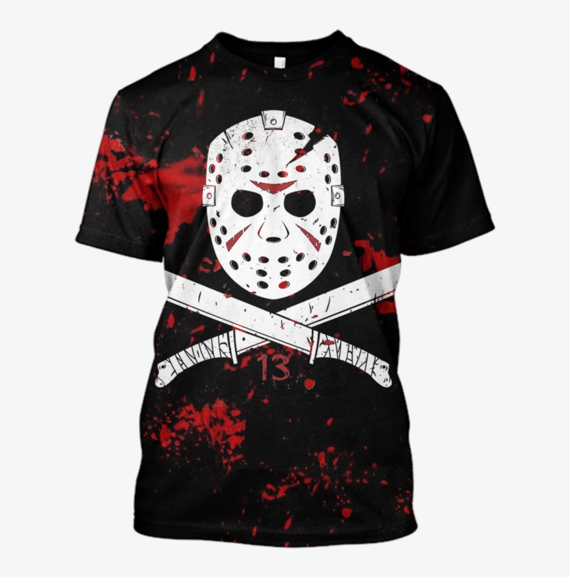 3d Jason Voorhees Friday The 13th Hoodie - Friday The 13th Varsity Jacket, transparent png #5483846