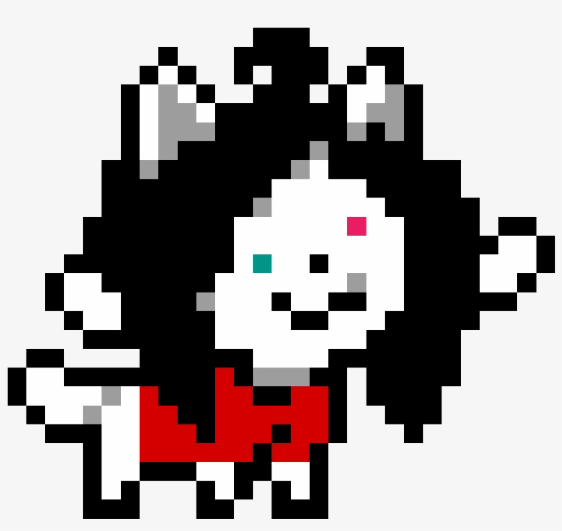 Reversetale Temmie - Undertale Tem Pixel Art, transparent png #5484026