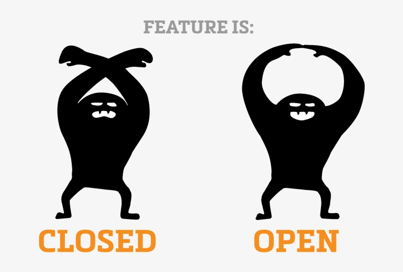 Monster Showing Hand Symbols For Closed And Open, transparent png #5484246
