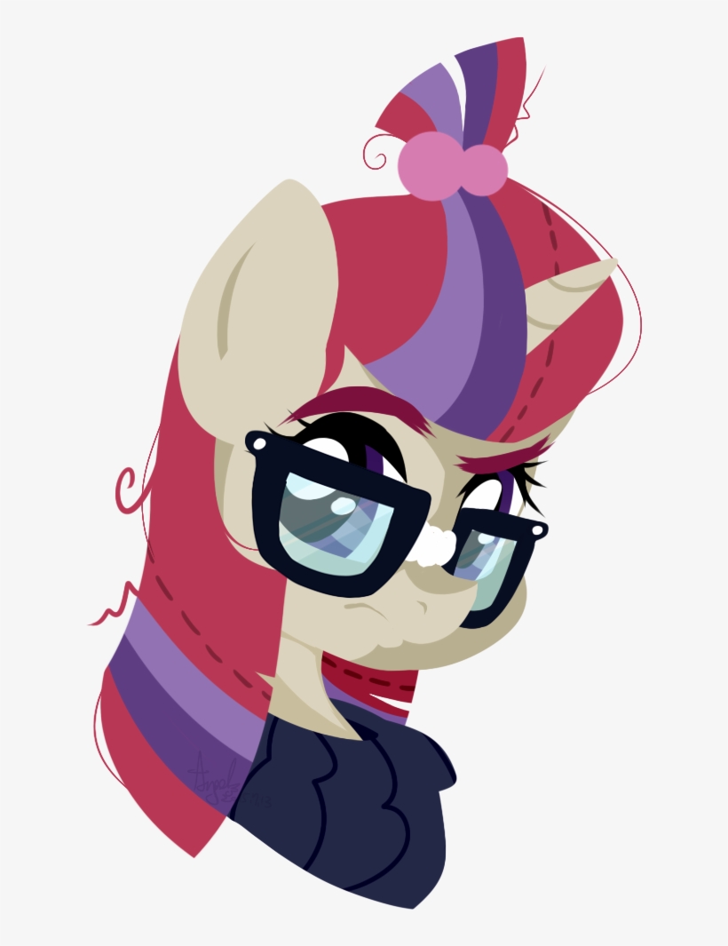 Snow Angel, Frown, Glasses, Looking At You, Moondancer, - Cartoon, transparent png #5485130