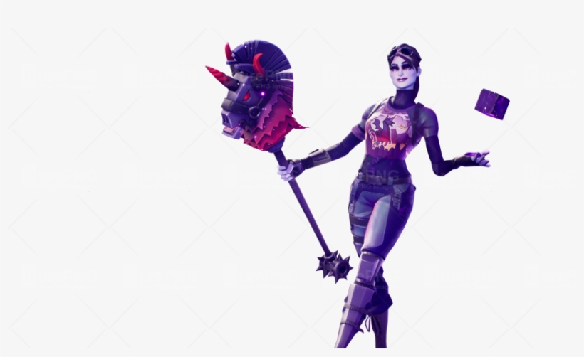 Fortnite Dark Bomber Skin With Cube In Her Hands - Fortnite Dark Bomber Loading Screen, transparent png #5485267