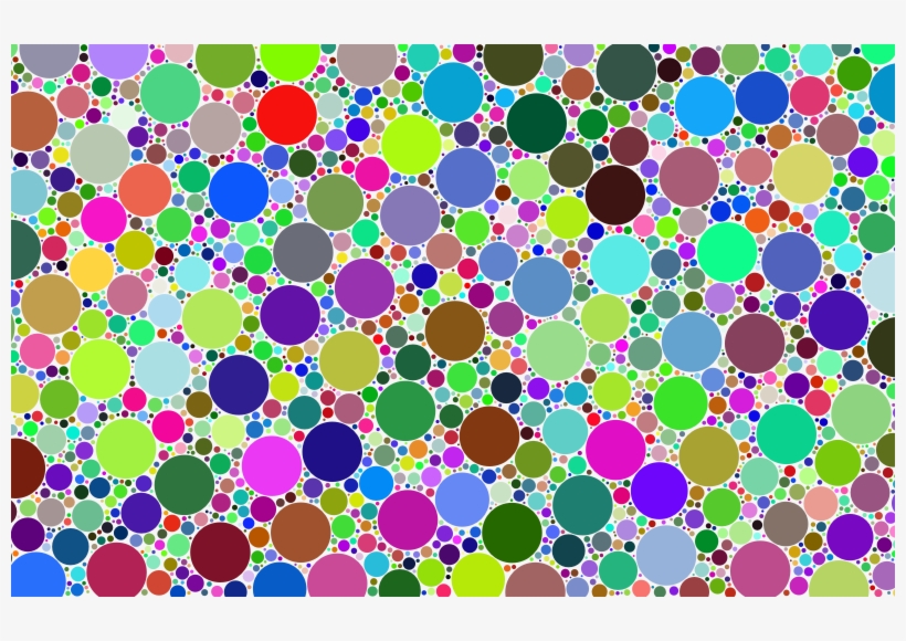 Prismatic Packed Circles - Clip Art, transparent png #5486399
