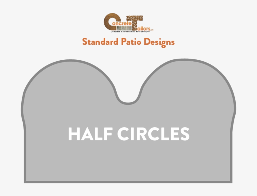 Ct Patio Designshalf Circles, transparent png #5486787