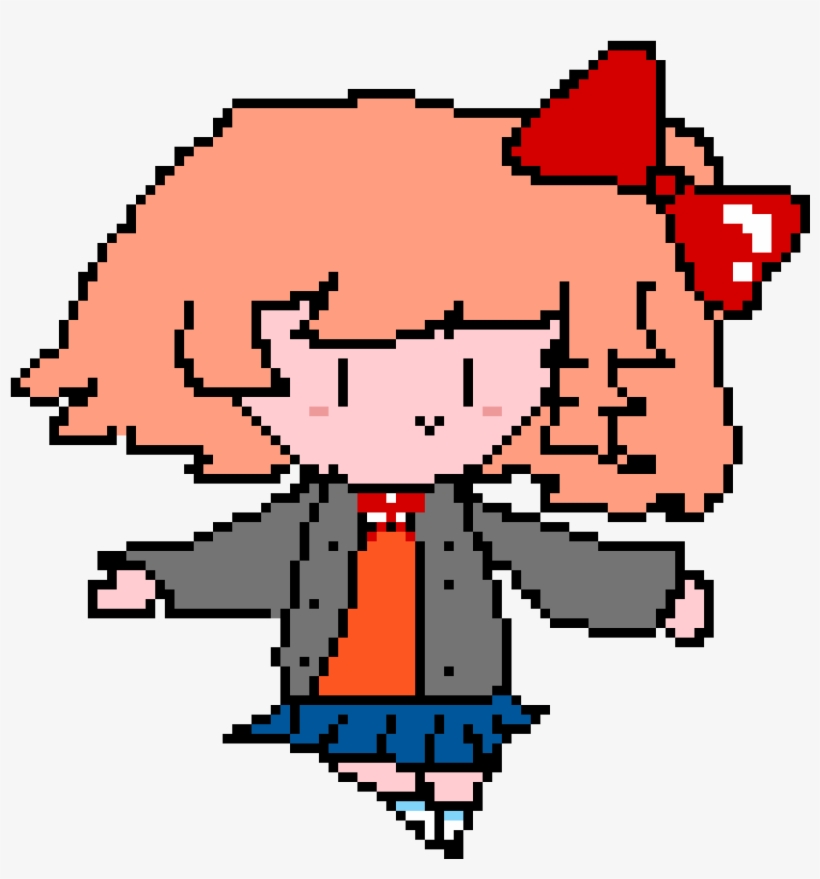 Sayori - Cartoon, transparent png #5487106