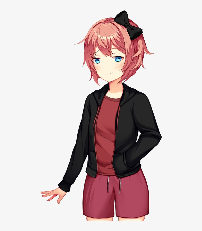 Sayori But Shes Edgy And Not A Chibi Ddlc Png Smug - Ddlc Edgy Sayori, transparent png #5487166