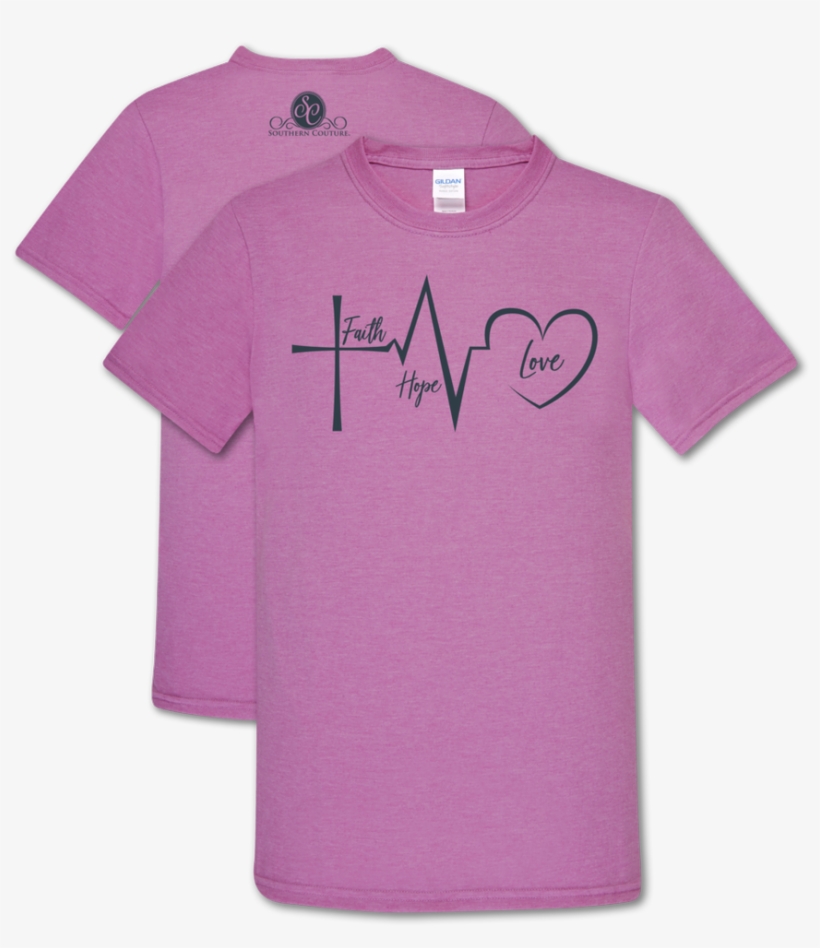 Southern Couture Faith Hope Love Heather Radiant Orchid - Obstetrical Nursing, transparent png #5488452