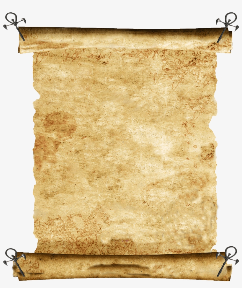Blank Scroll Png Download - Parchment Scroll, transparent png #5489567