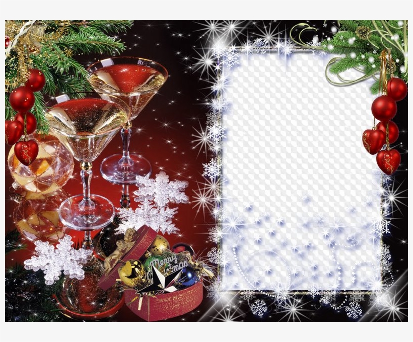 Bright Christmas Free Photo Frame Free Download - Free Xmas Border Templates Photoshop, transparent png #5491942