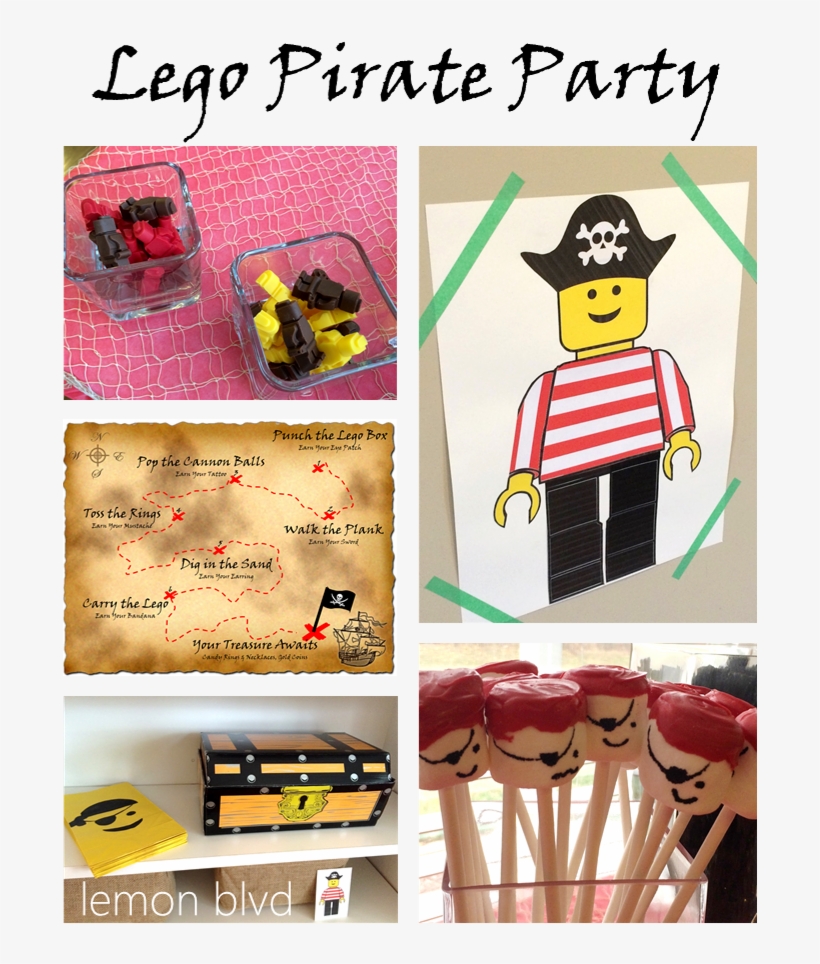 Lego Pirate Header - Birthday, transparent png #5492027